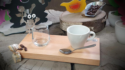 Espresso-MoNsTeR | "Helga mit Blume" | Espressobrett