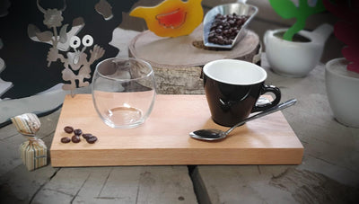 Espresso-MoNsTeR | "Helga mit Blume" | Espressobrett