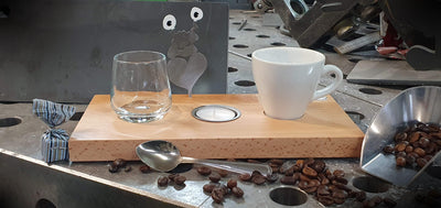 Espresso-MoNsTeR | "Chantal mit Herz" | Espressobrett - Lumini