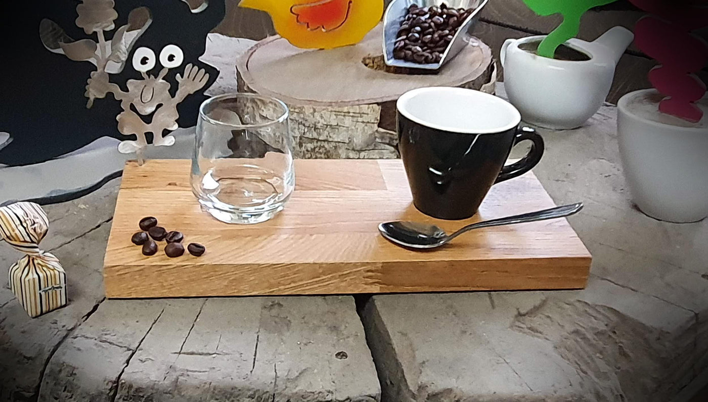 Espresso-MoNsTeR | "Helga mit Blume" | Espressobrett