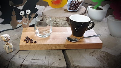 Espresso-MoNsTeR | "Elton mit Kerze" | Espressobrett