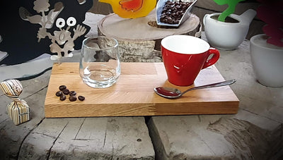 Espresso-MoNsTeR | "Helga mit Blume" | Espressobrett