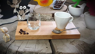 Espresso-MoNsTeR | "Helga mit Blume" | Espressobrett