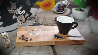 Espresso-MoNsTeR | "Helga mit Blume" | Espressobrett