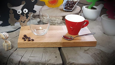 Espresso-MoNsTeR | "Elton mit Kerze" | Espressobrett