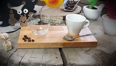 Espresso-MoNsTeR | "Elton mit Kerze" | Espressobrett