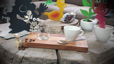 Espresso-MoNsTeR | "Helga mit Blume" | Espressobrett