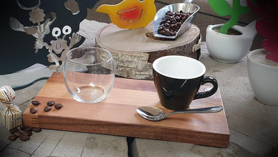 Espresso-MoNsTeR | "Helga mit Blume" | Espressobrett