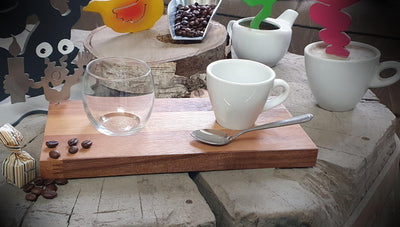 Espresso-MoNsTeR | "Elton mit Kerze" | Espressobrett