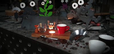 Espresso-MoNsTeR | "Happy Renate" | Espressobrett - Lumini