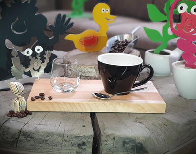 Espresso-MoNsTeR | "Elton mit Kerze" | Kaffeebrett