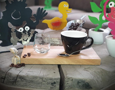 Espresso-MoNsTeR | "Elton mit Kerze" | Kaffeebrett