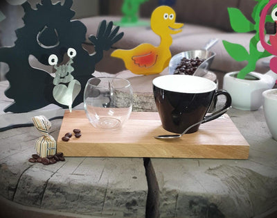 Espresso-MoNsTeR | "Chantal mit Herz" | Kaffeebrett