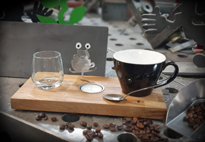 Espresso-MoNsTeR | "Espresso-Gabi" | Kaffeebrett - Lumini
