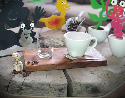 Espresso-MoNsTeR | "Chantal mit Herz" | Kaffeebrett