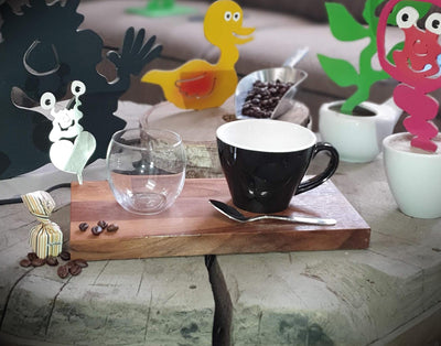 Espresso-MoNsTeR | "Chantal mit Herz" | Kaffeebrett