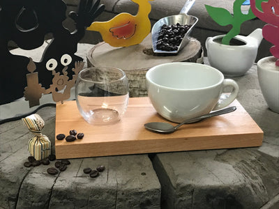 Espresso-MoNsTeR | "Elton mit Kerze" | Cappuccinobrett
